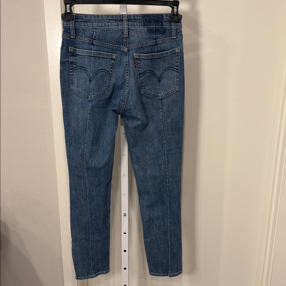 Levi’s 721 Altered High Rise Skinny Jeans Distressed Ankle Zip W28 L27 - Picture 5 of 9